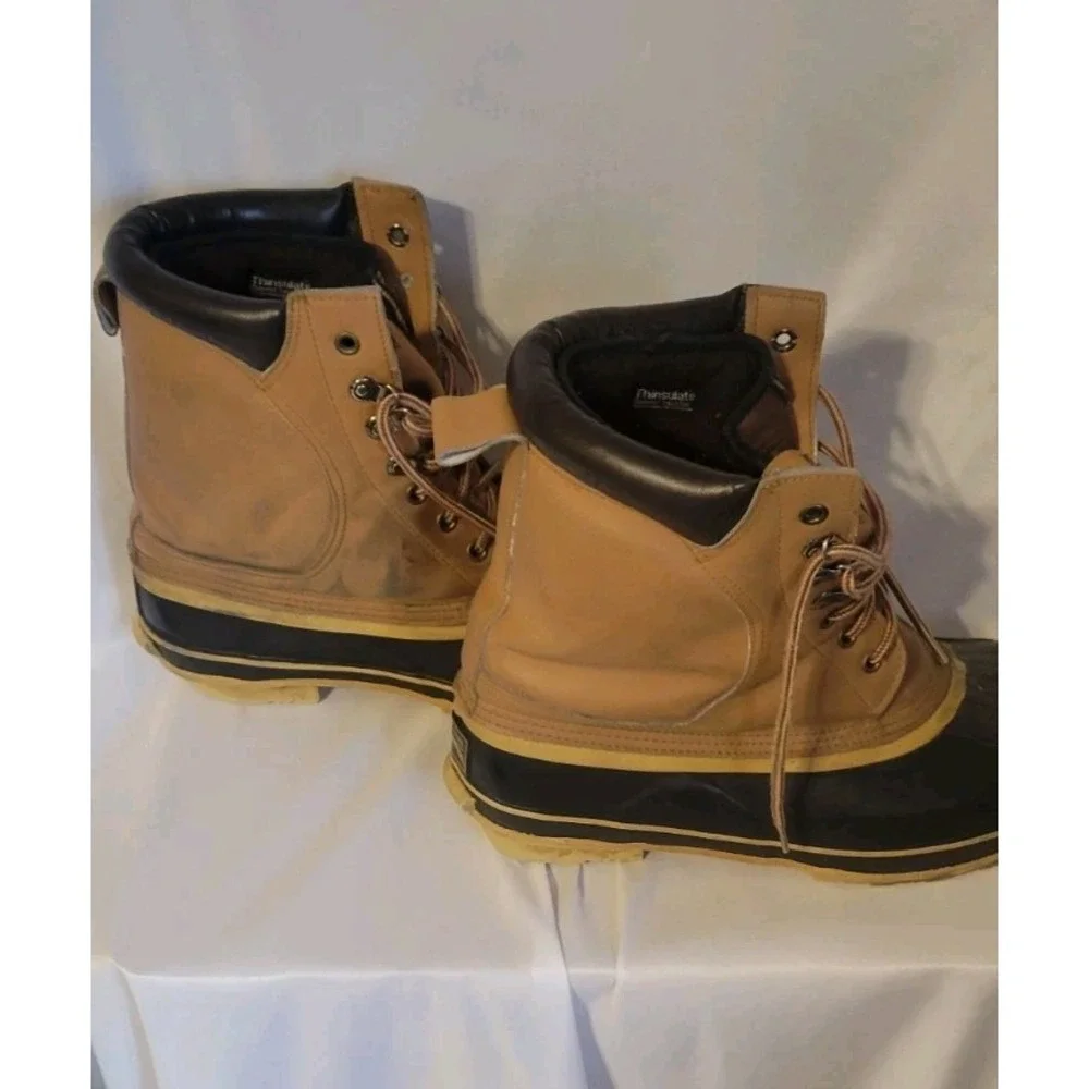 Rod & Gun Vintage Steel Shank Snow Work Boots Mens‎ Size 12